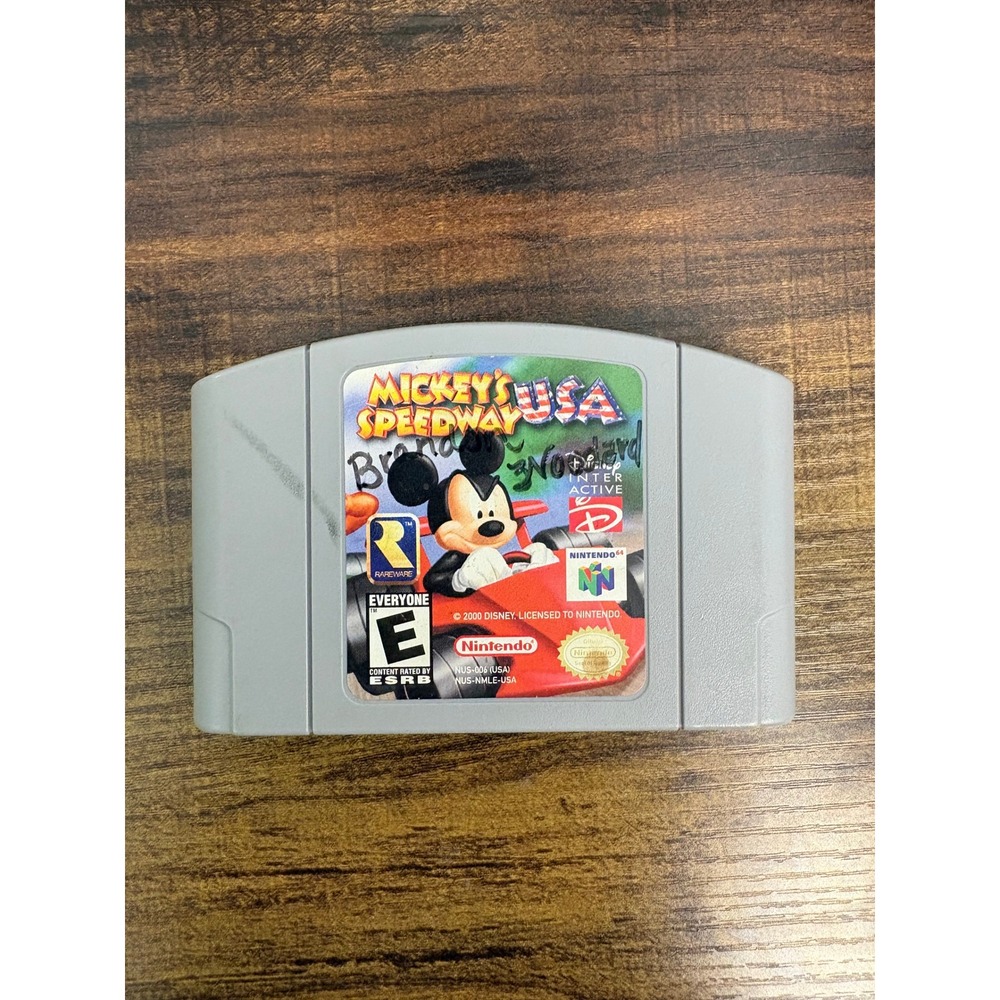 Nintendo 64 N64 Mickey's Speedway USA Game Cartridge Authentic Tested Working